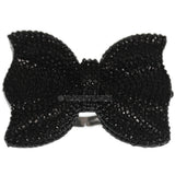 Black Large Adjustable Bow Fashion Ring