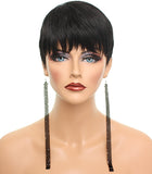 Black Long Mesh Drop Dangle Sparkle Earrings