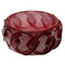Red Chain Link Texture Hinged Bracelet