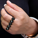 Black Spike Knuckle Finger Ring