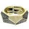 Black Spotted Triangular Hinged Bracelet