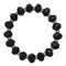 Black Briolette Rhinestone Bead Stretch Bracelet