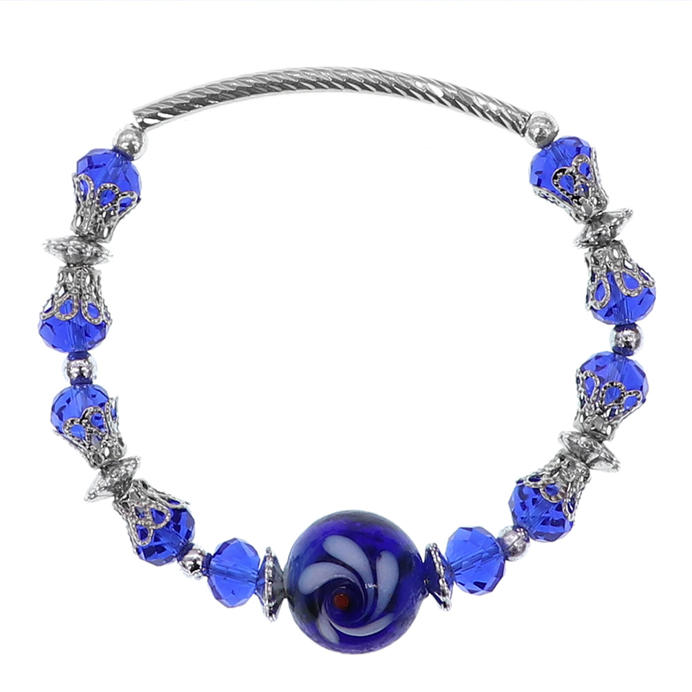 Glass Bead Stretch Bracelet