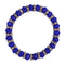 Blue Rhinestone Stretch Bead Bracelet
