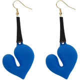 Blue Bubble Heart Earrings