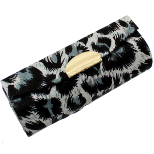 Blue Cheetah Printed Lipstick Holder Case