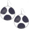 Blue Cutout Polka Dot Dangle Earrings