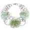 Blue Tulle Flower Chain Bracelet