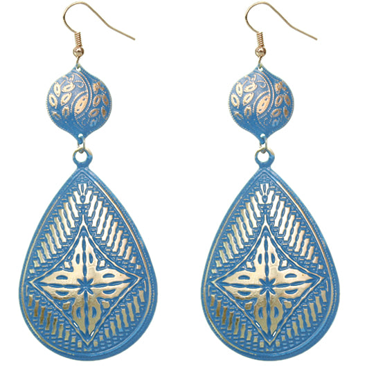 Blue Drop Earrings