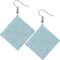 Blue Enormous Mesh Rhinestone Drop Earrings