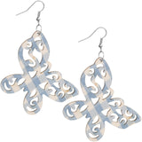 Blue Gingham Earrings