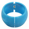 Blue Glossy Hinged Bangle Bracelet