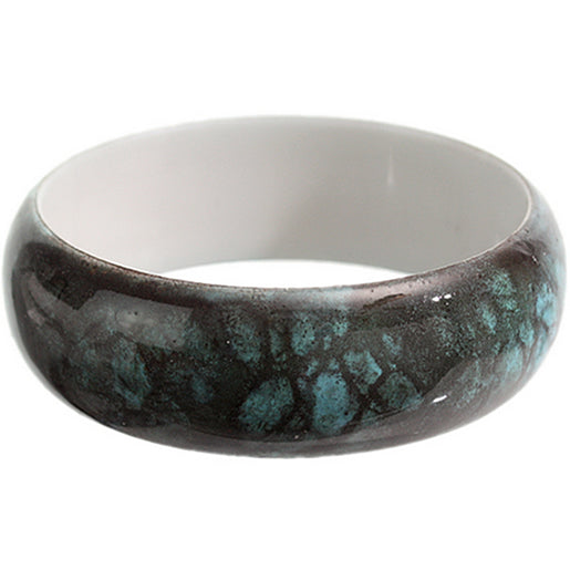 Blue Grunge Textured Bangle Bracelet