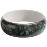 Blue Grunge Textured Bangle Bracelet