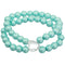 Blue Heart Beaded Stretch Bracelet