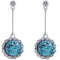 Blue Confetti Vertical Bar Drop Earrings
