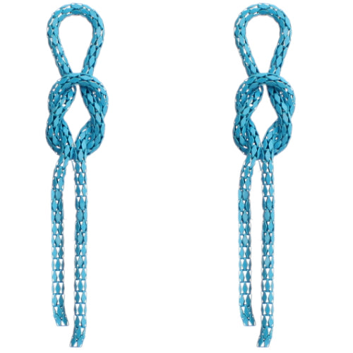 Blue Knot Earrings