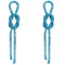 Blue Knot Earrings