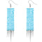 Blue Mesh Spike Dangle Earrings