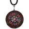 Pink Blue Kaleidoscope Nylon Charm Necklace