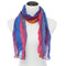 Pink Multicolor Lightweight Crinkle Wrap Scarf