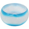 Blue White Round Glossy Bangle Bracelet