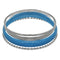 Blue 5-piece Twist Stacked Bracelet Set