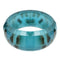 Blue Spotted Cheetah Hinged Bracelet