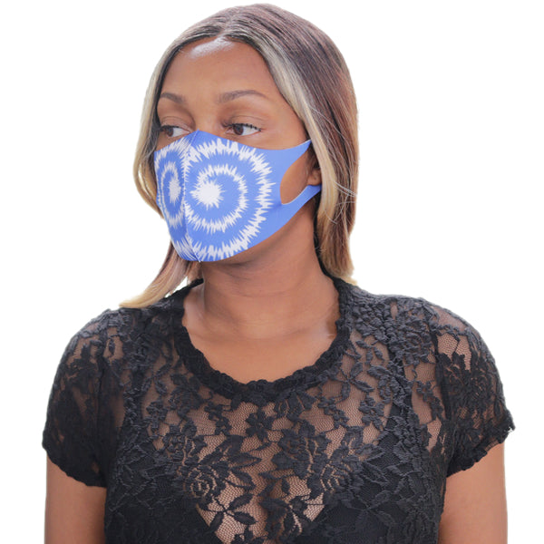 Blue Swirl Pattern Face Mask