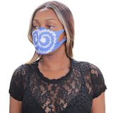 Blue Swirl Pattern Face Mask