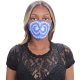 Blue Swirl Pattern Face Mask