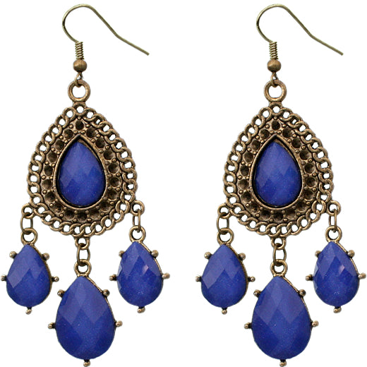 Blue Dangle Earrings