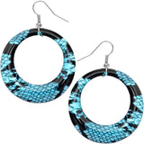 Blue Snake Earrings
