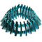 Blue Wooden Geometric Triangle Stretch Bracelet