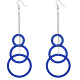 Blue Long Chain Earrings