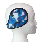 Blue Camo Fleece Unisex Coil EarMuffs Warmers