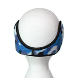 Blue Camo Fleece Unisex Coil EarMuffs Warmers