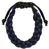 Blue Adjustable Braided Friendship Bracelet
