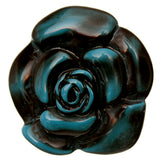 Blue Acrylic Large Flower Ring