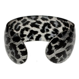 Blue Cheetah Print Cuff Bracelet