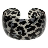 Blue Cheetah Print Cuff Bracelet