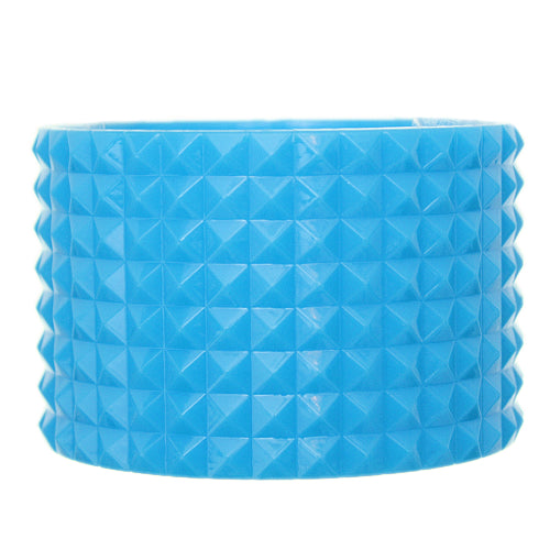 Blue Pyramid Cone Bangle Bracelet