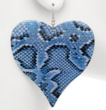Blue Snake Earrings