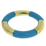 Blue Glossy Stretch Tube Bracelet
