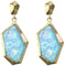 Blue Post Drop Earrings