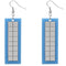 Blue Triangle Earrings