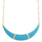 Blue Arch Gemstone Chain Necklace