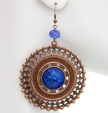 Blue Dangling Earrings