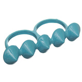 Blue Spike Knuckle Finger Ring