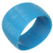 Blue Textured Round Bangle Bracelet